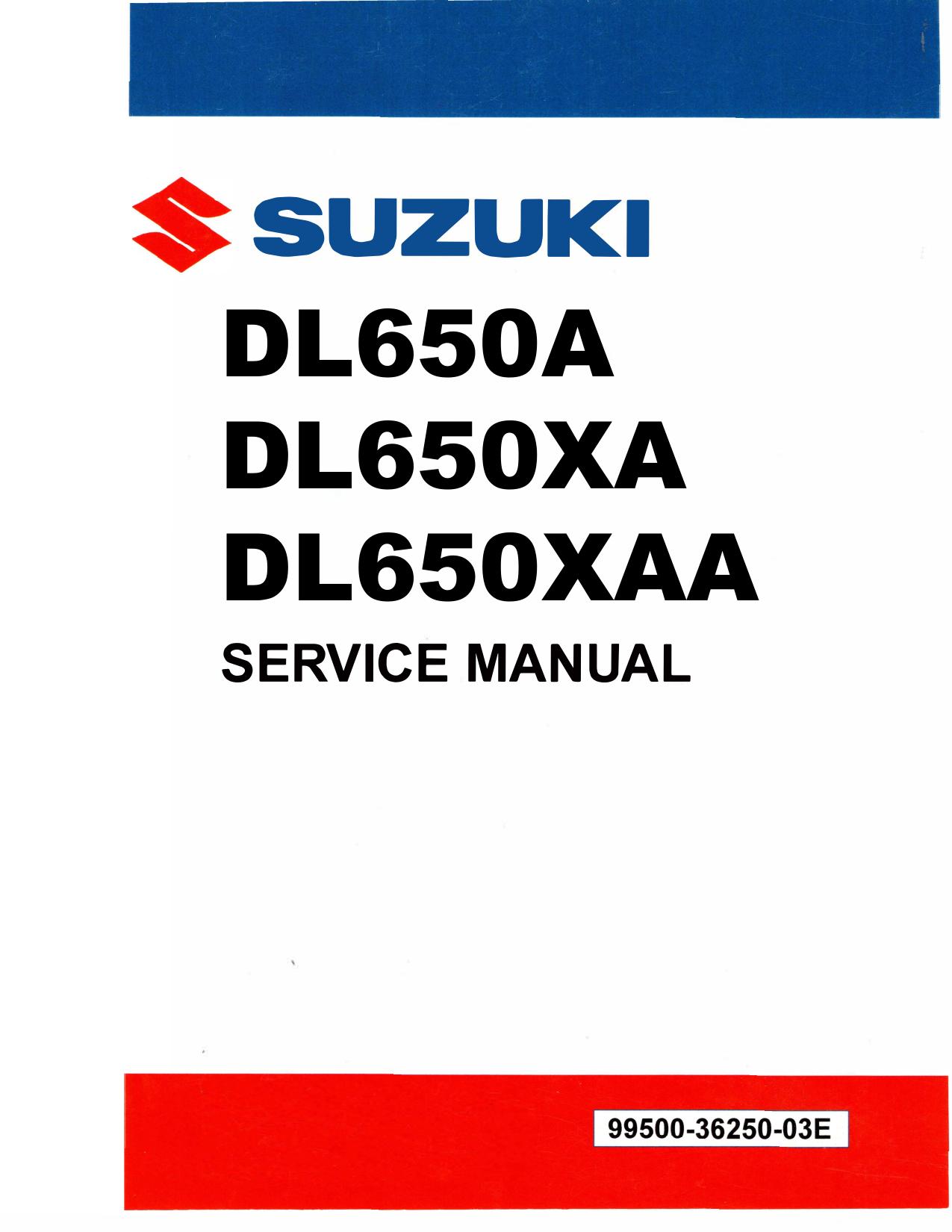 Service Manual 2017 DL650 Vstrom